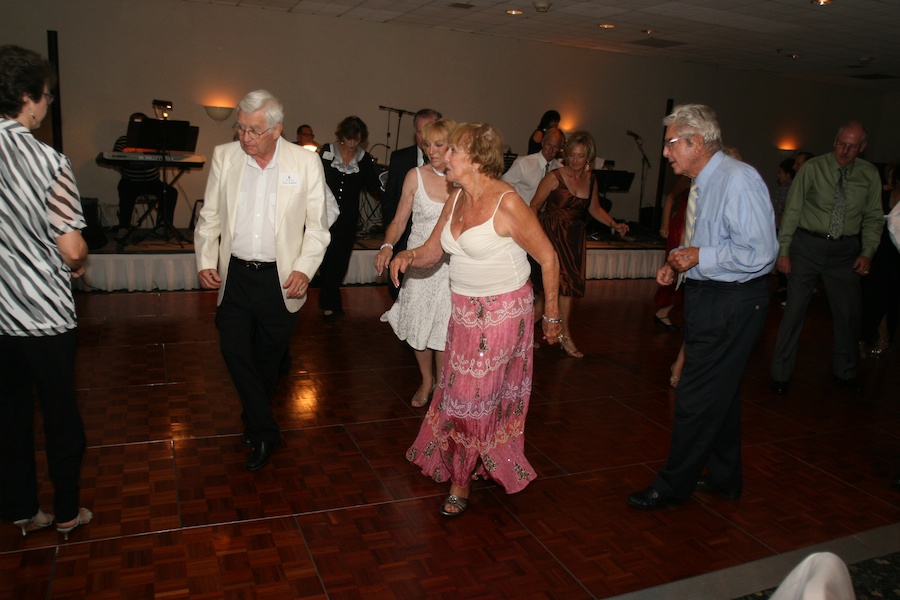 Post dinner dancing at the Starlighters Fall Semi-Formal  September 2012