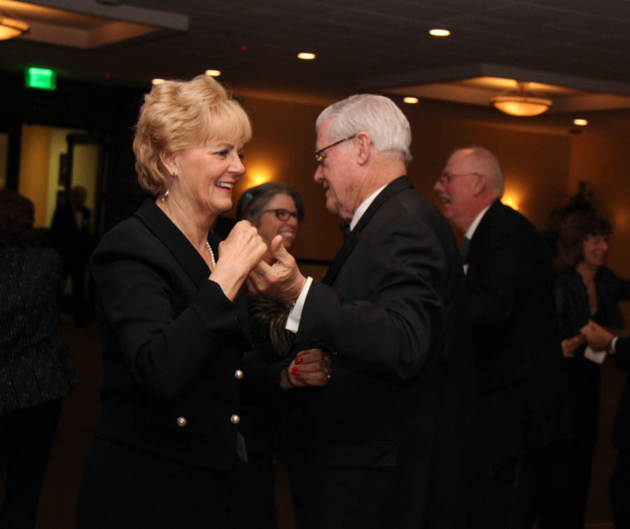 Dinner dancing at Yorba Linda Country Club on St. Patrick's Day 2018 with the Starlighter's Dance Club