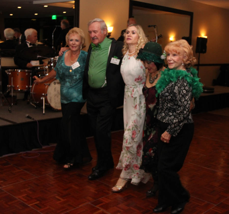 Dinner dancing at Yorba Linda Country Club on St. Patrick's Day 2018 with the Starlighter's Dance Club