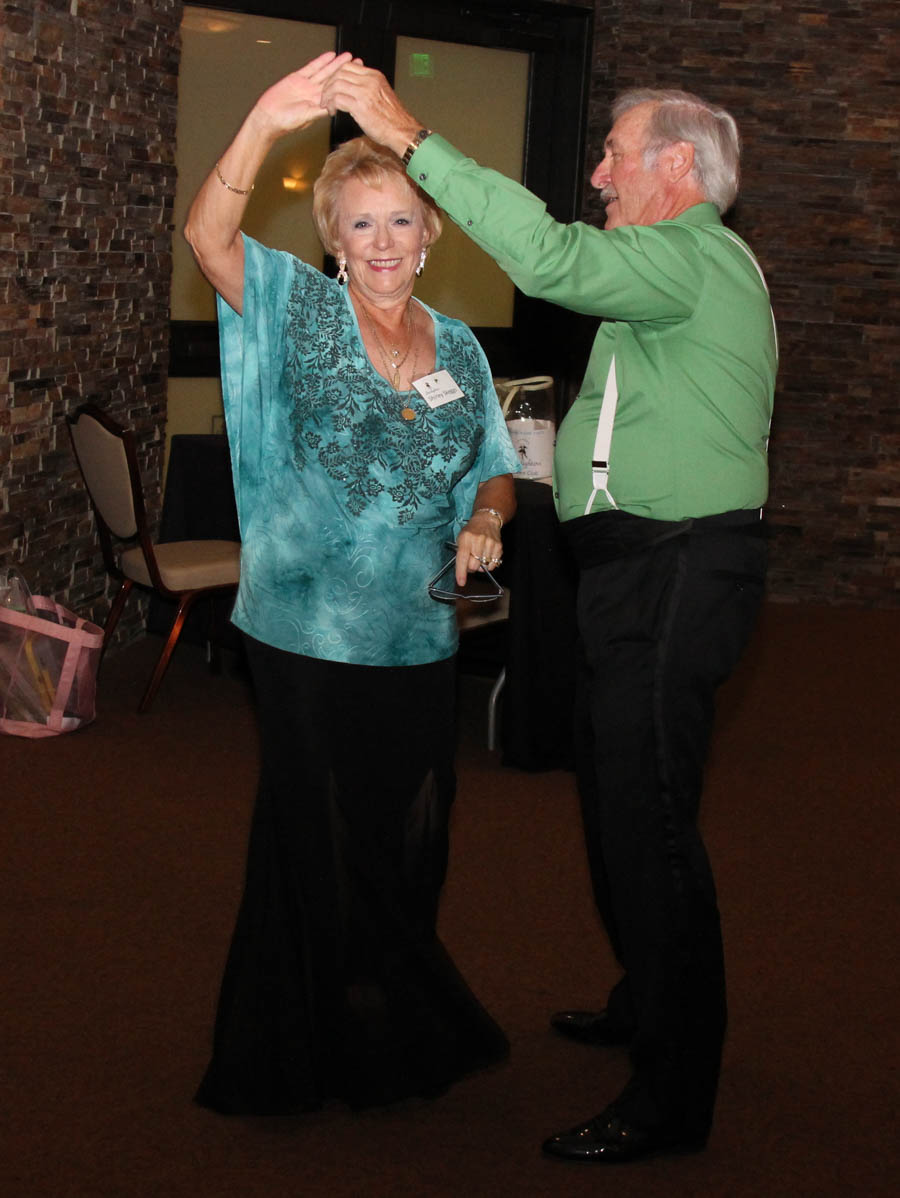 Dinner dancing at Yorba Linda Country Club on St. Patrick's Day 2018 with the Starlighter's Dance Club