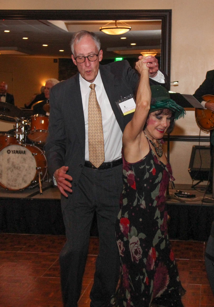 Dinner dancing at Yorba Linda Country Club on St. Patrick's Day 2018 with the Starlighter's Dance Club