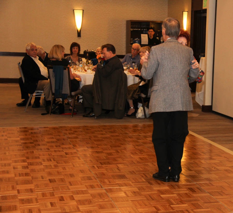 Dancing the night away with the Starlighters Winter Casual at the Marriott in Fullerton with Liz Holmes Retro Swing Band