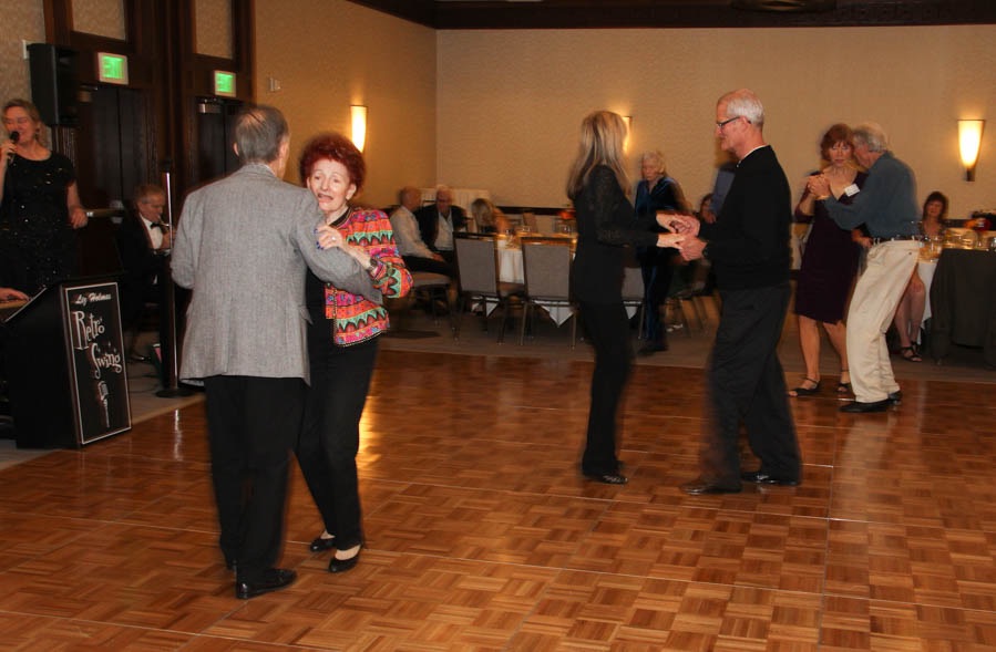 Dancing the night away with the Starlighters Winter Casual at the Marriott in Fullerton with Liz Holmes Retro Swing Band