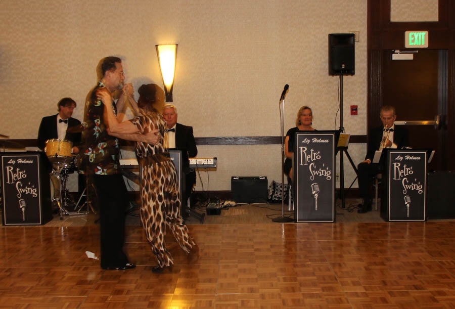 Dancing the night away with the Starlighters Winter Casual at the Marriott in Fullerton with Liz Holmes Retro Swing Band