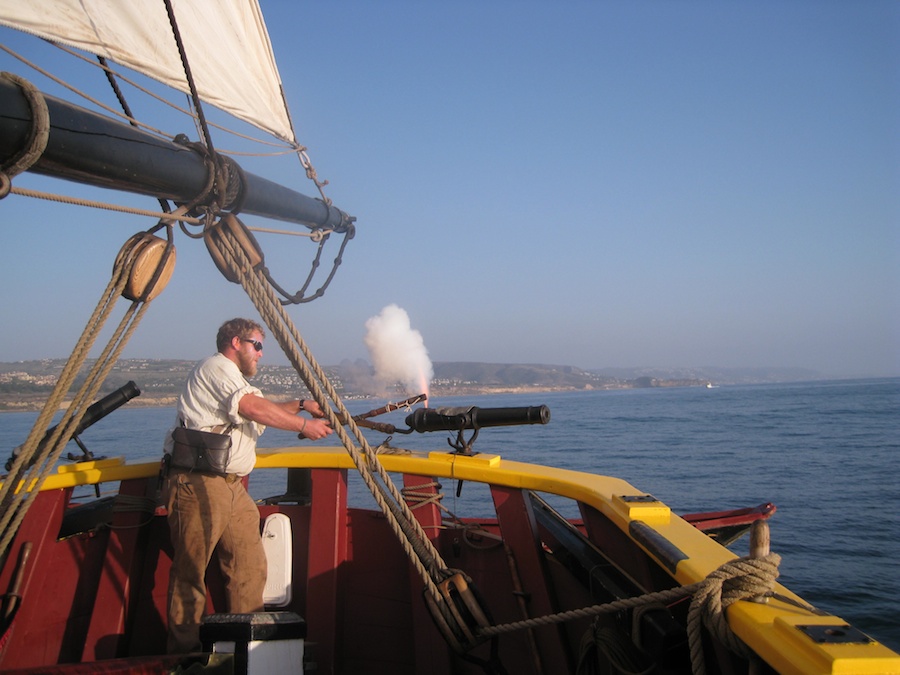 January 2010 battle sail in Newport Harbor with the Chartiers