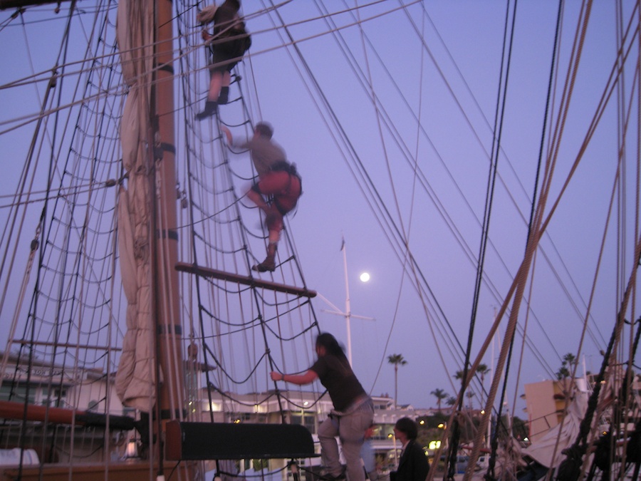 January 2010 battle sail in Newport Harbor with the Chartiers