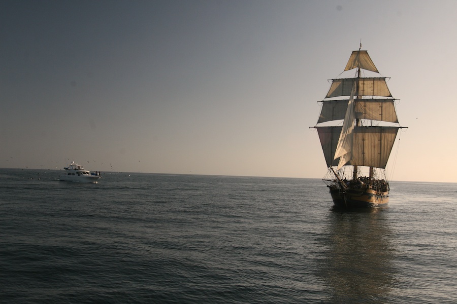 January 2010 battle sail in Newport Harbor with the Chartiers