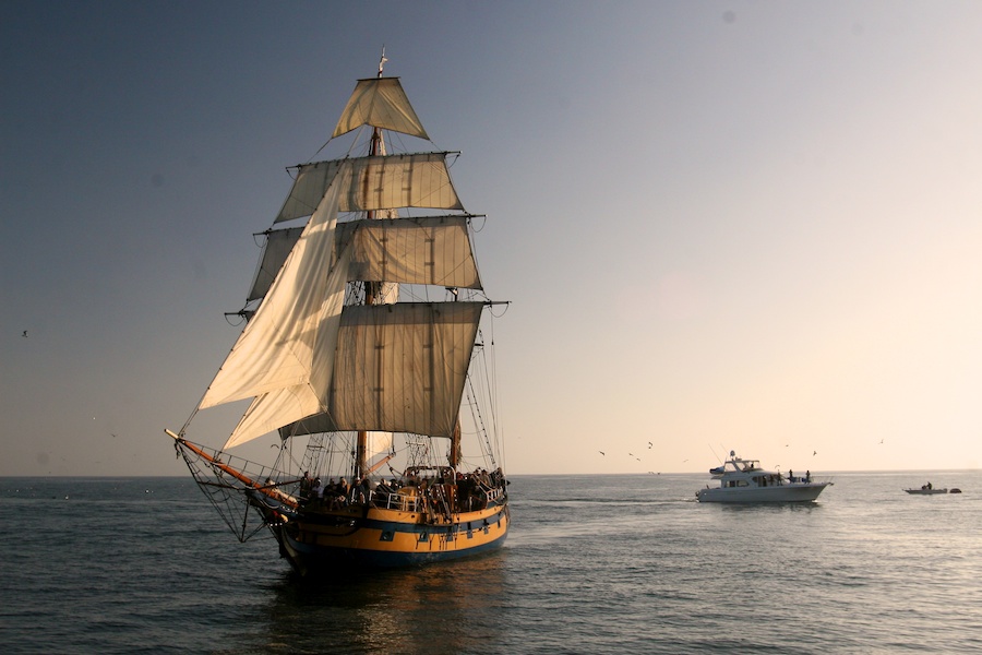 January 2010 battle sail in Newport Harbor with the Chartiers