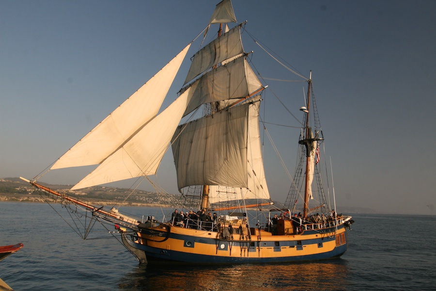 January 2010 battle sail in Newport Harbor with the Chartiers