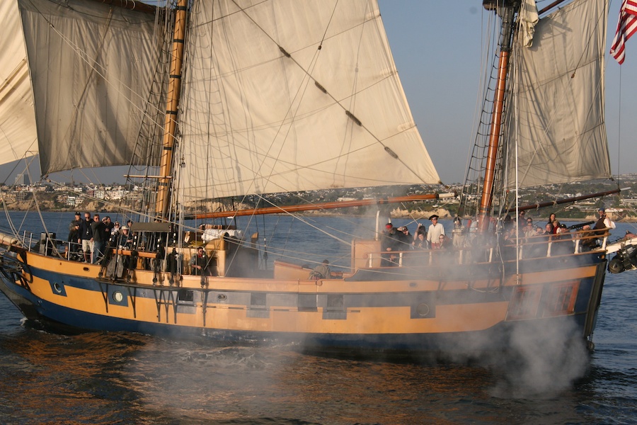 January 2010 battle sail in Newport Harbor with the Chartiers