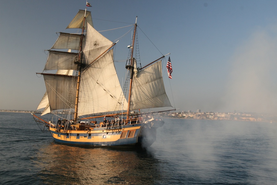 January 2010 battle sail in Newport Harbor with the Chartiers