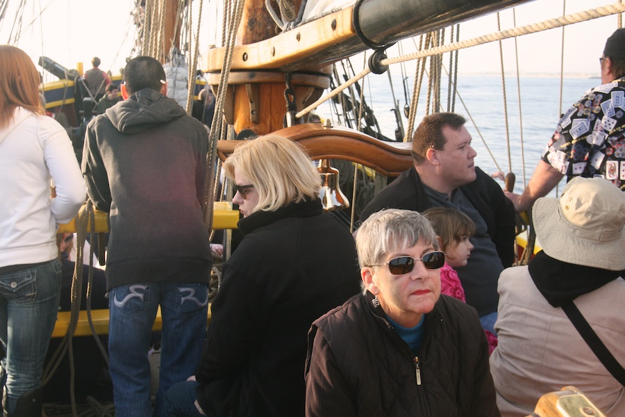 January 2010 battle sail in Newport Harbor with the Chartiers