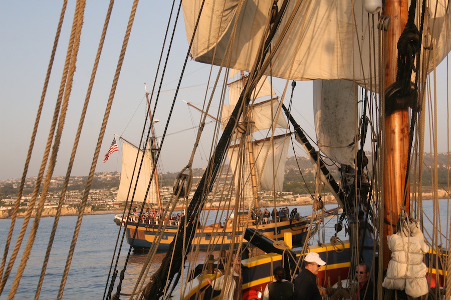 January 2010 battle sail in Newport Harbor with the Chartiers