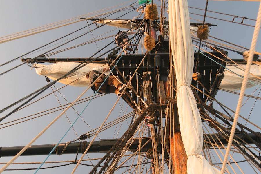 January 2010 battle sail in Newport Harbor with the Chartiers