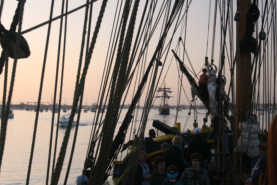 January 2010 battle sail in Newport Harbor with the Chartiers