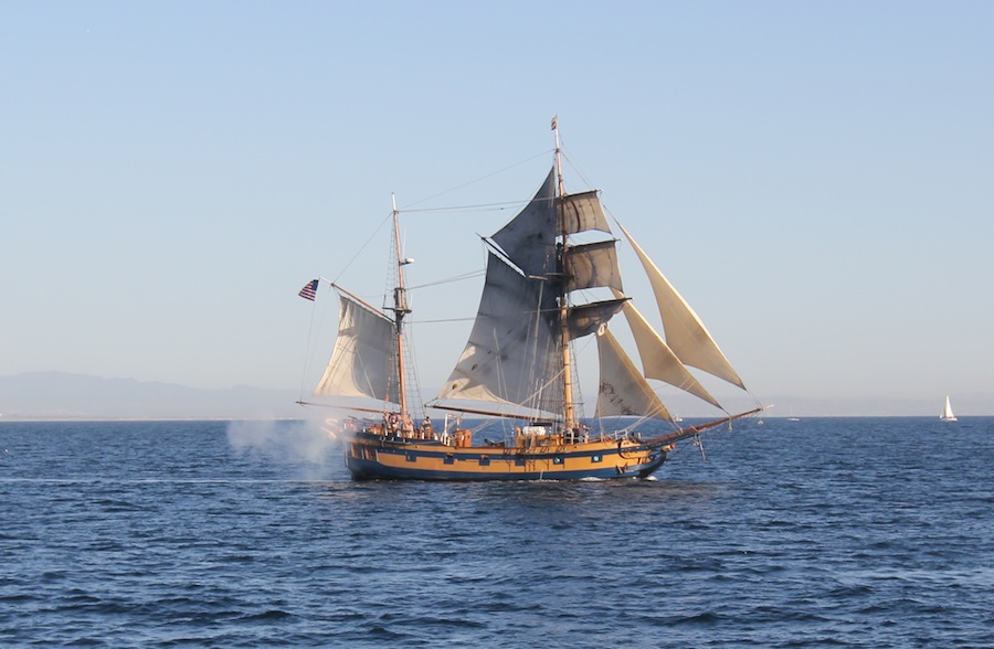 Sailing on San Pedro Bay December 2013