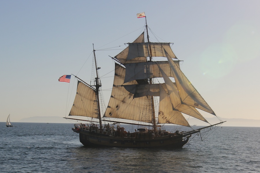 Sailing on San Pedro Bay December 2013