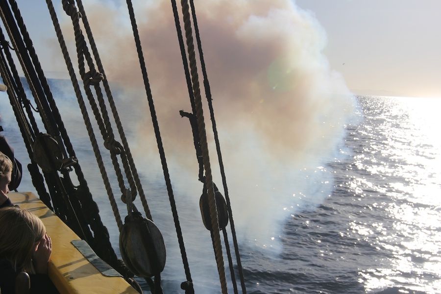 Sailing on San Pedro Bay December 2013