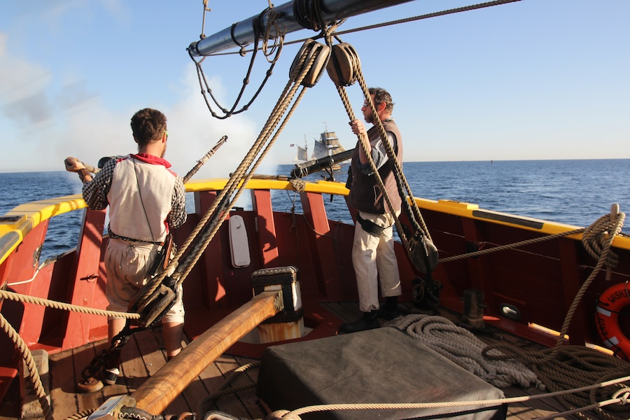 Sailing on San Pedro Bay December 2013