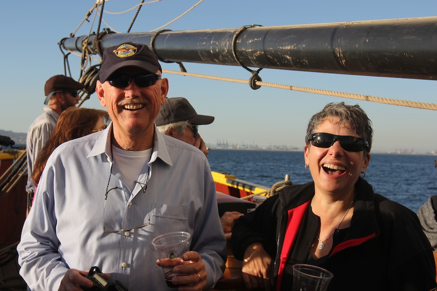 Sailing on San Pedro Bay December 2013