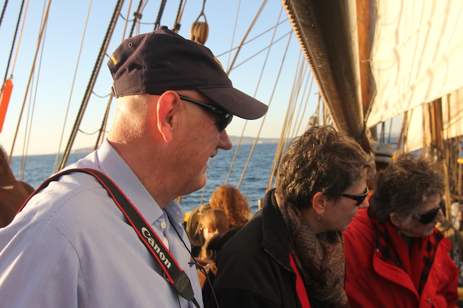 Sailing on San Pedro Bay December 2013