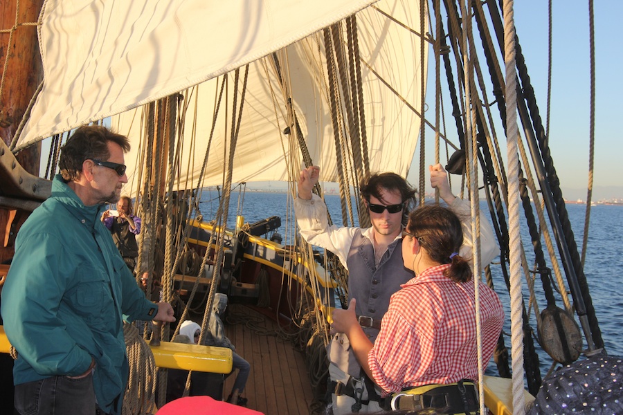 Sailing on San Pedro Bay December 2013