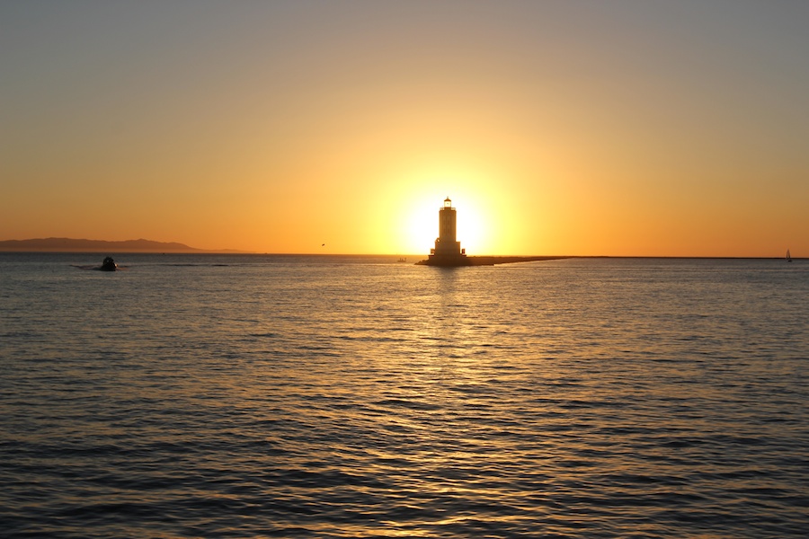 Sailing on San Pedro Bay December 2013