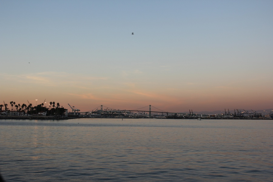 Sailing on San Pedro Bay December 2013