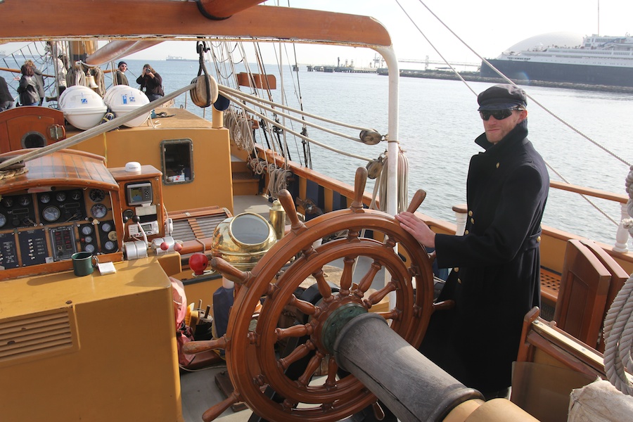 A battle sail in January 2013 on the tall ships