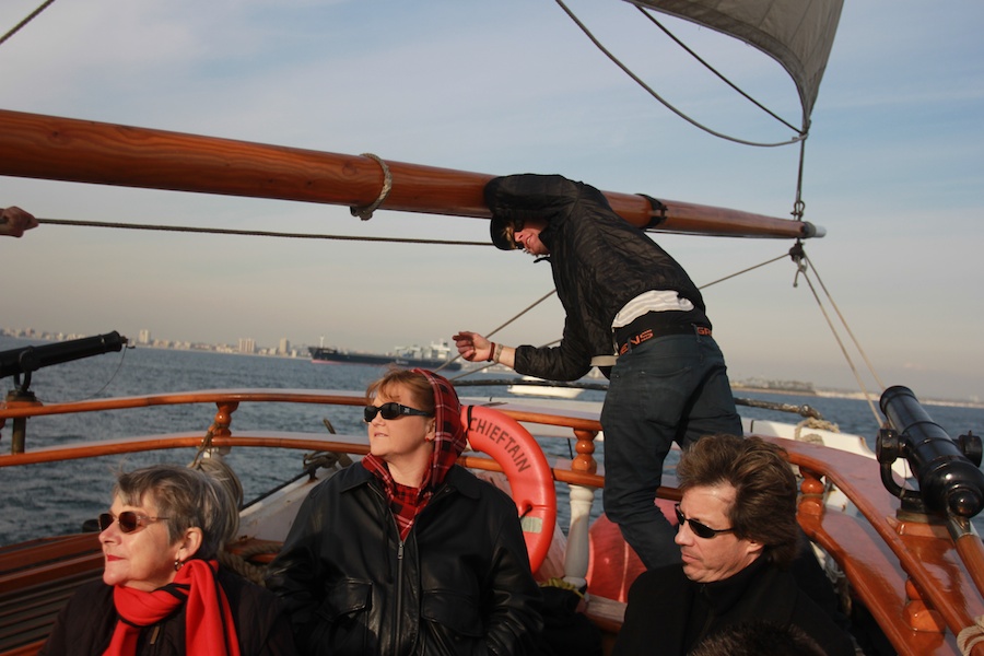 A battle sail in January 2013 on the tall ships