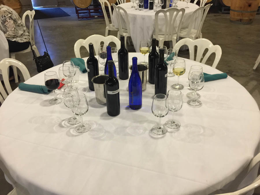 Wine blending at Falkner Winery