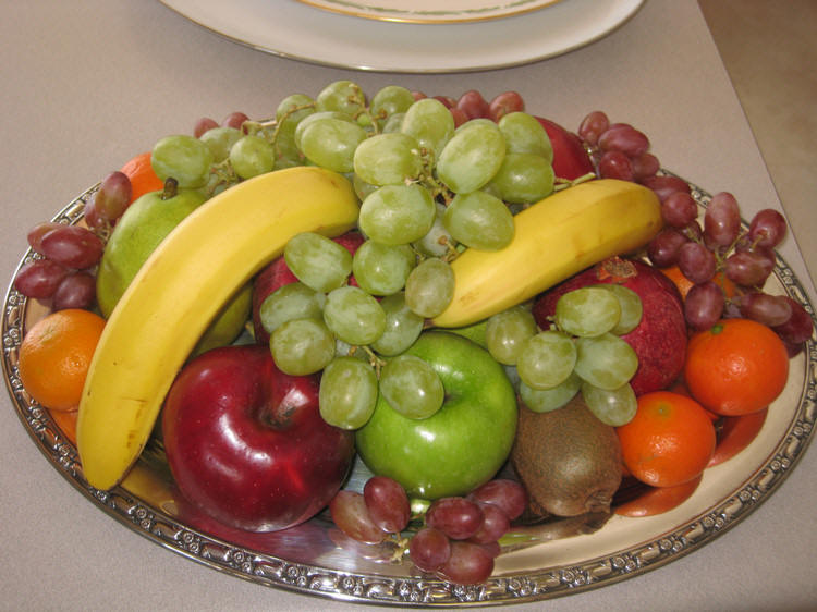 Fresh fruit adds beautiful colors to the table