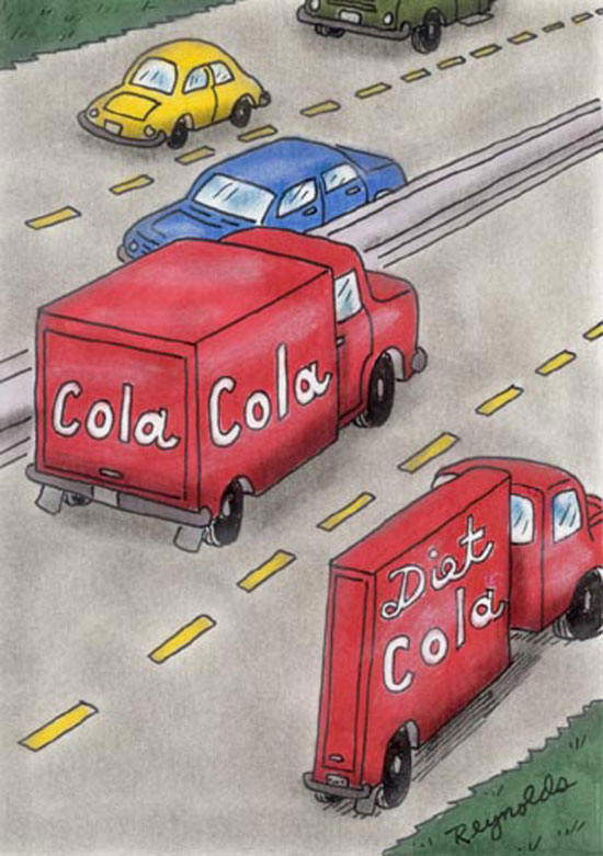Diet coke versus regular