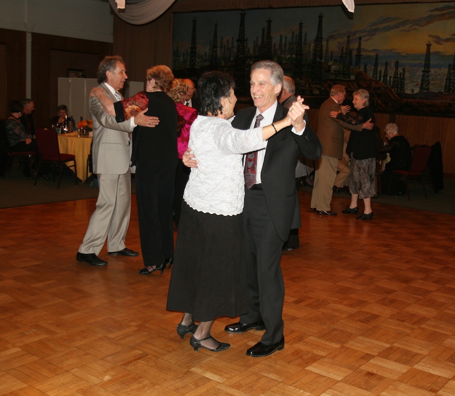 After dinner dancing with the Toppers January 2012