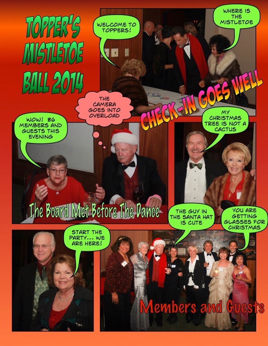 Dancing at the Mistletoe Ball with the Toppers December 2014