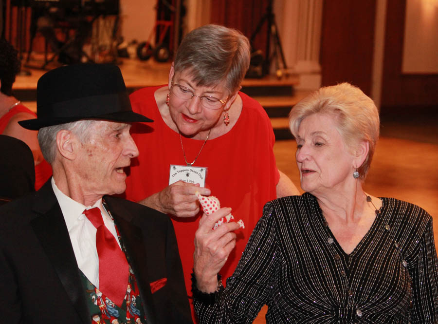 Enjoying dinner at the Topper's Mistletoe Ball 12/18/2015