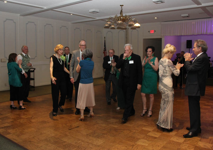 Post dinner dancing at the Topper's St. Patrick's Day dance 2018