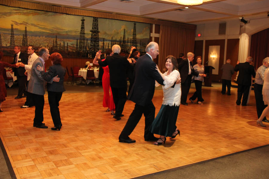 Post dinner dancing at the Topper's Dane Club, Petroleum Club, Long Beach California 11/16/2018