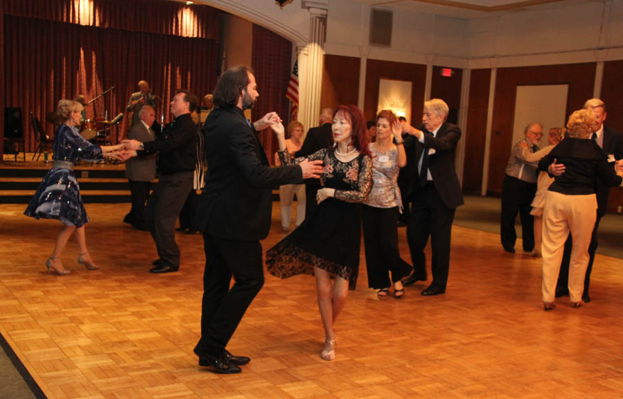 Post dinner dancing at the Topper's Dane Club, Petroleum Club, Long Beach California 11/16/2018