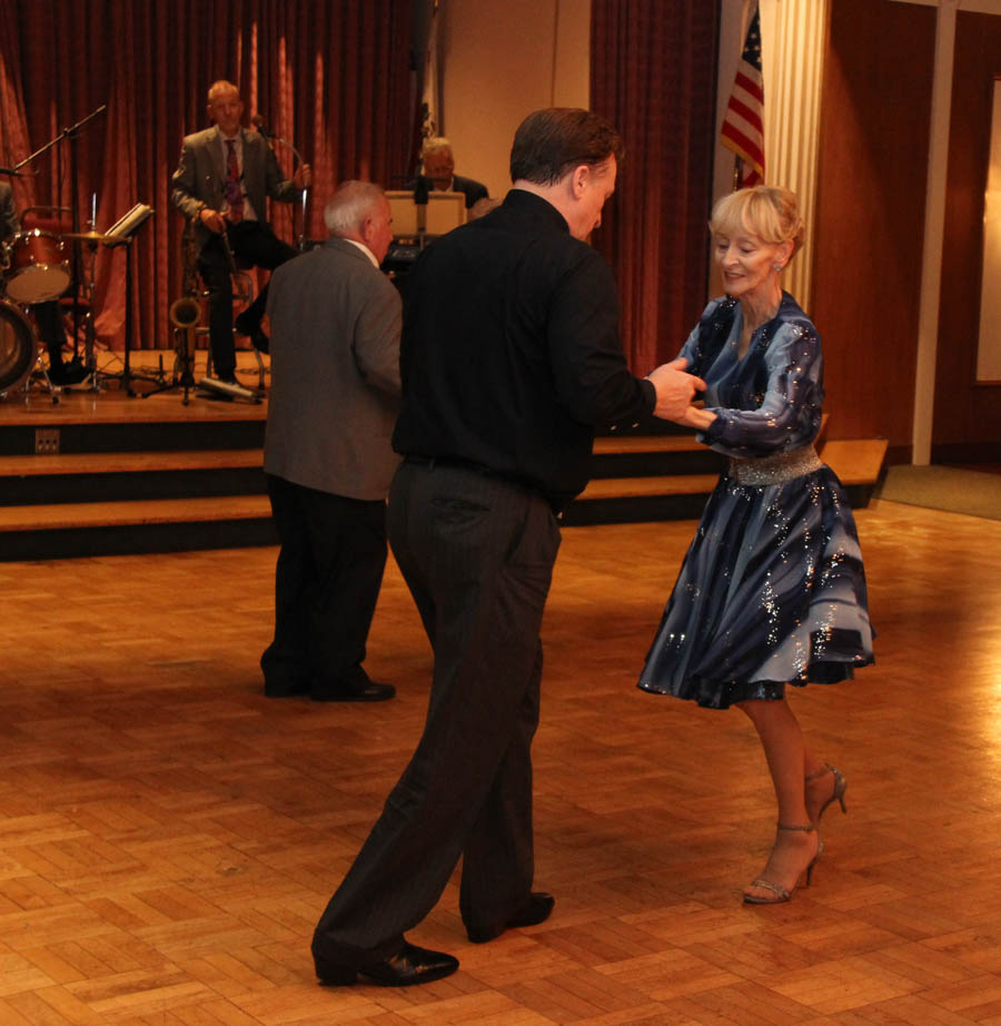 Post dinner dancing at the Topper's Dane Club, Petroleum Club, Long Beach California 11/16/2018