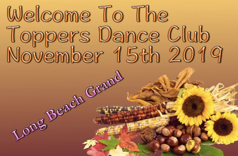 Enjoying dinner at the November 21st 2014 Toppers Dance Club