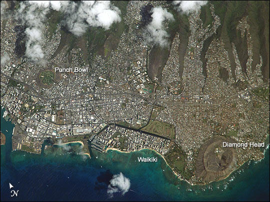 Honolulu From Space