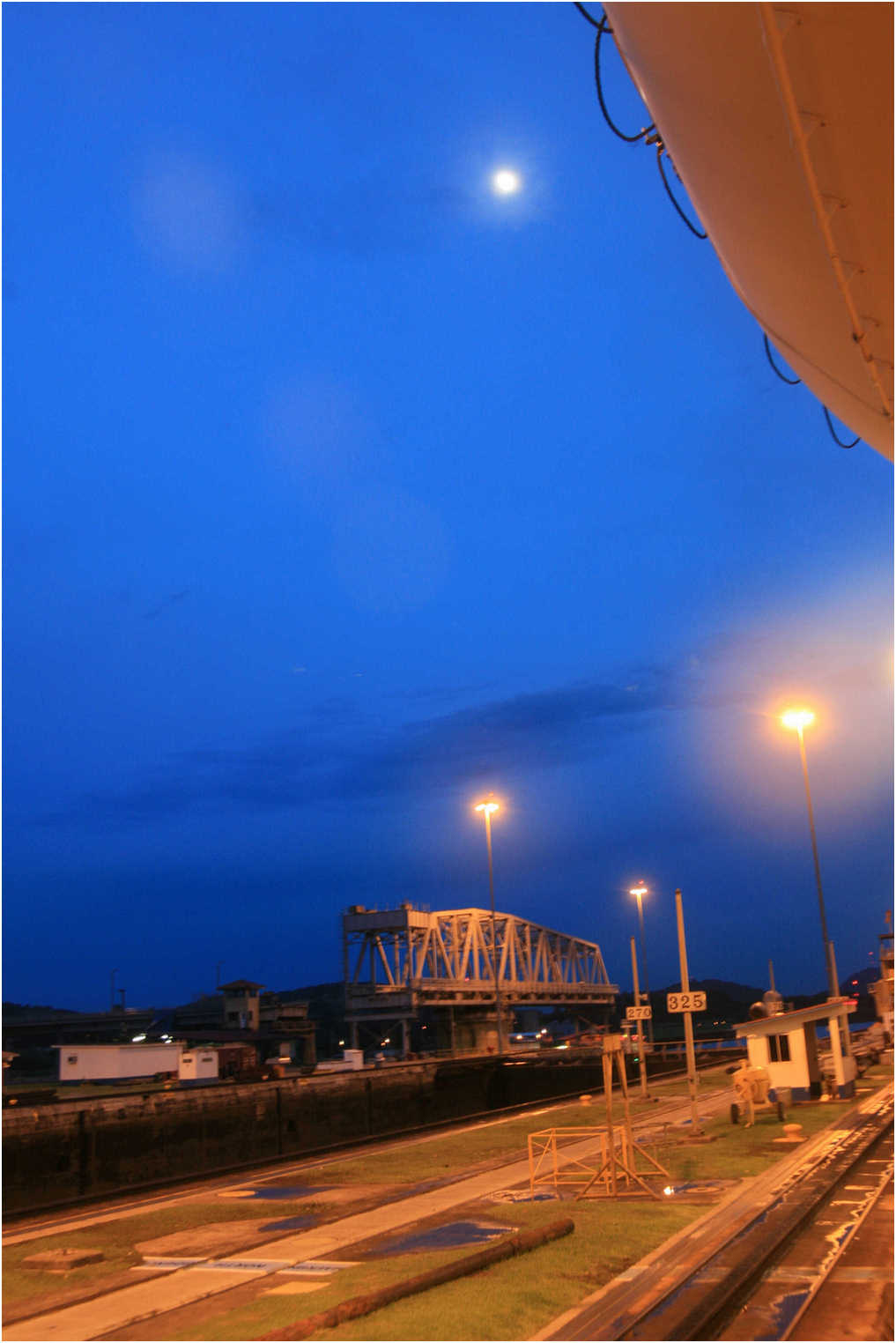 Leaving Lake Gatun And Passing Thru The Locks