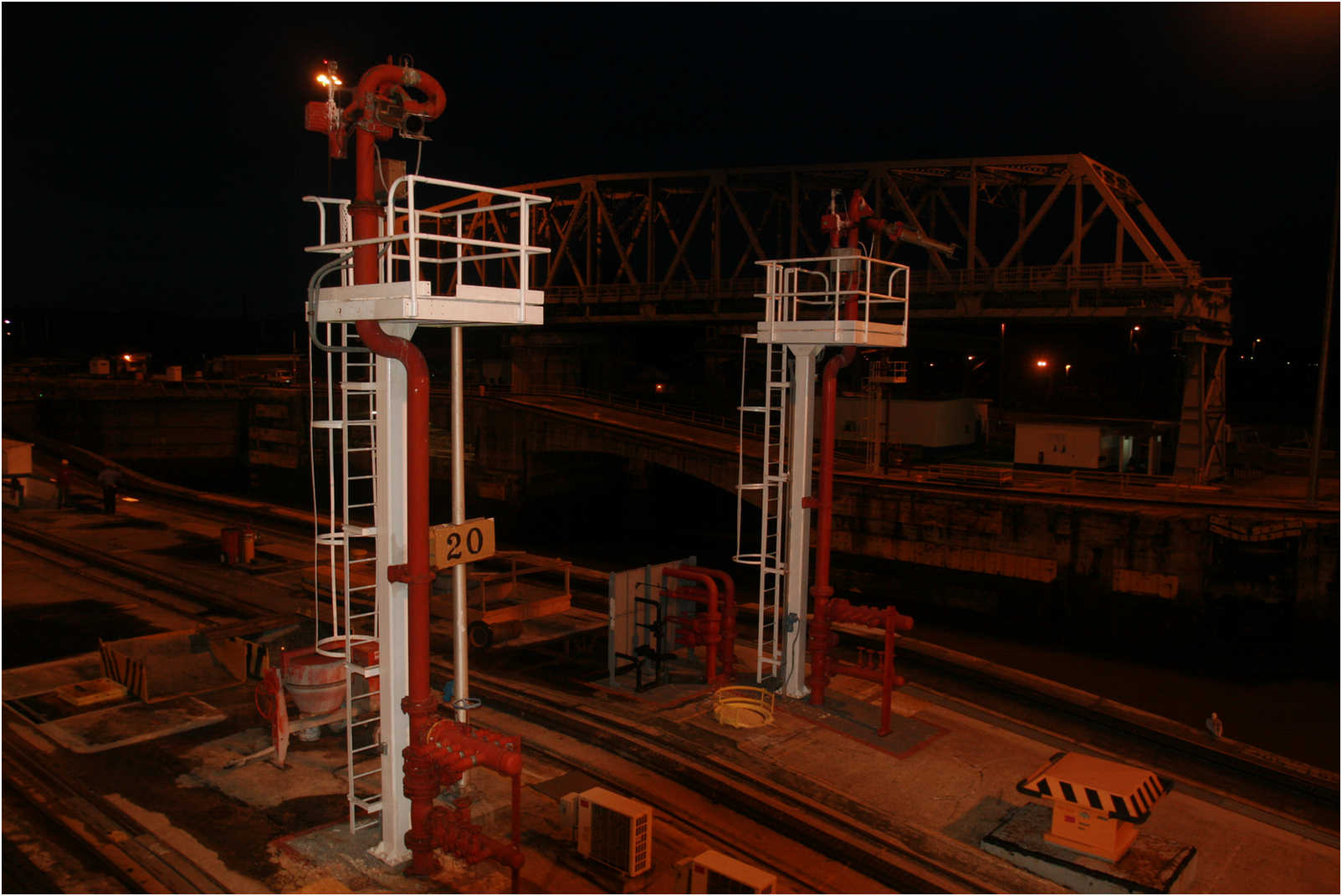 Leaving Lake Gatun And Passing Thru The Locks