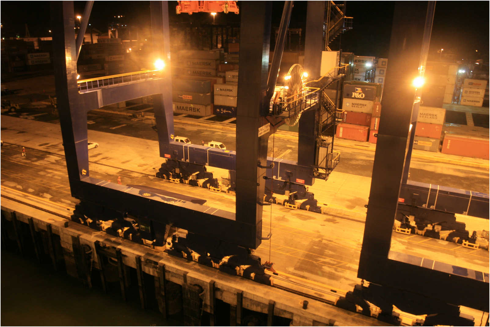 Leaving Lake Gatun And Passing Thru The Locks