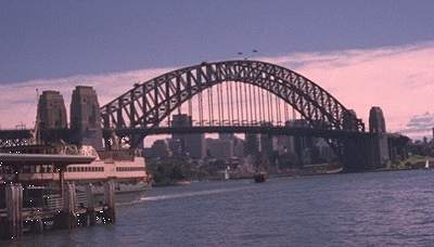 The bridge was directly behind the dock!