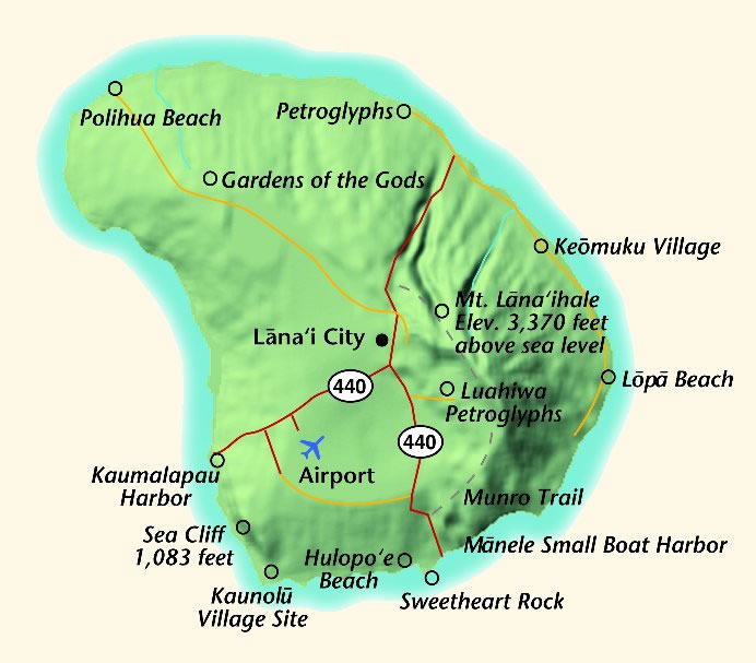 Lanai Map