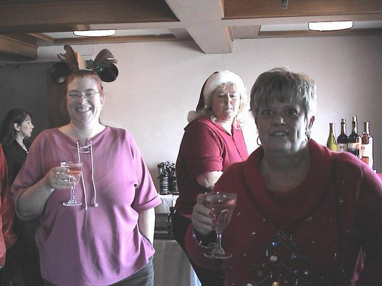 Christmas with our work family 2002