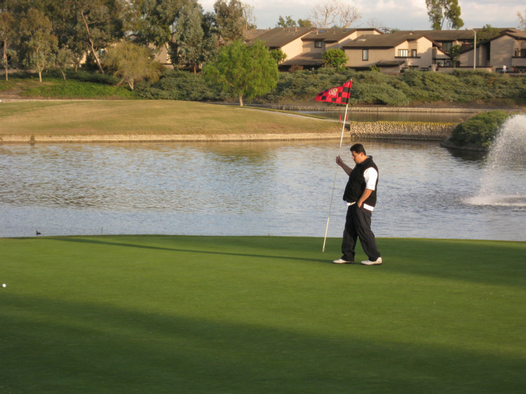 Golf in the winter in California