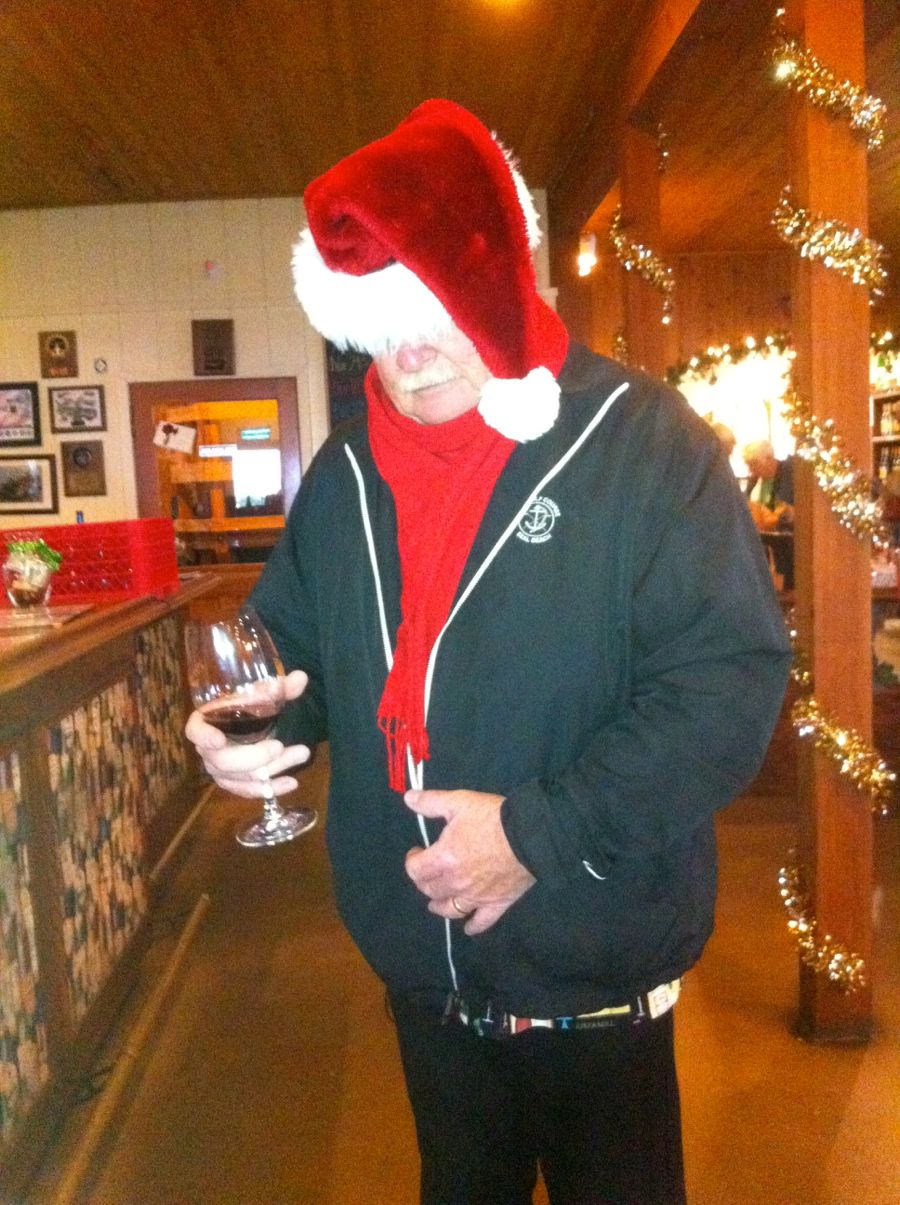 Christmastime wine tasting in Temecula, California